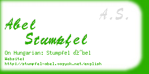 abel stumpfel business card